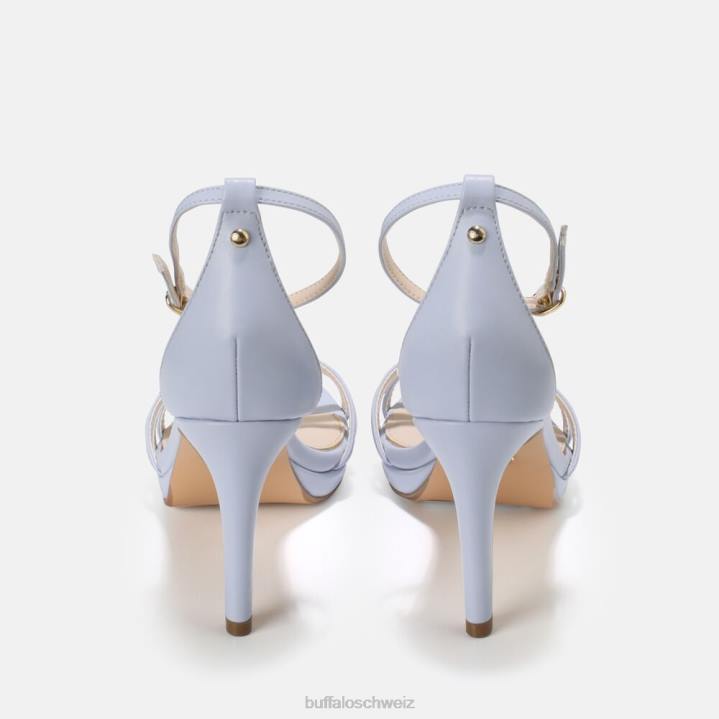 Buffalo Melissa High Heel Sandale vegan 846Z828 hellblau|Sandalen