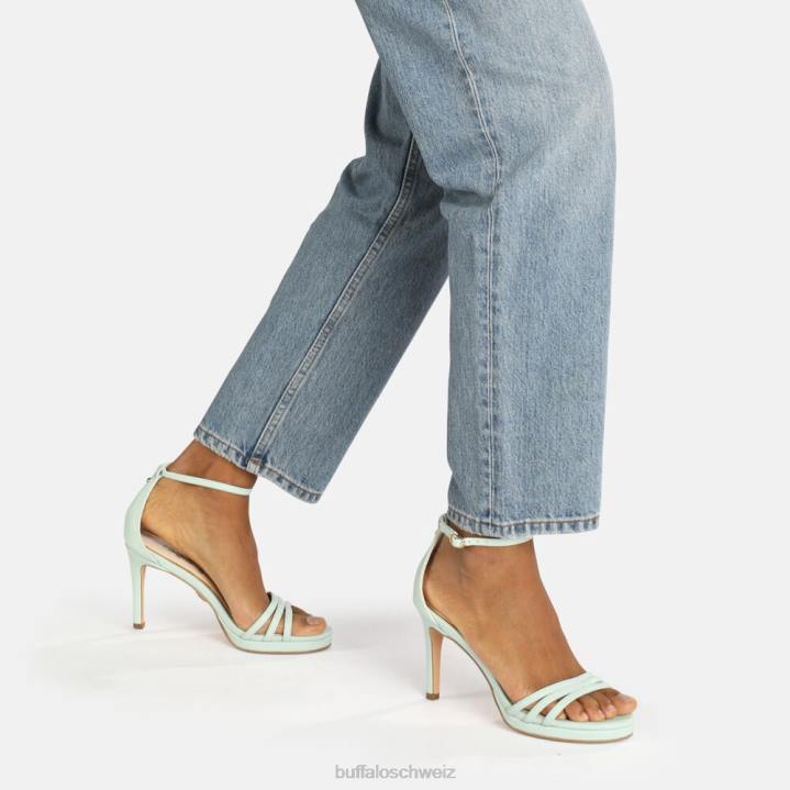 Buffalo Melissa High Heel Sandale vegan 846Z857 minzgrün|Sandalen