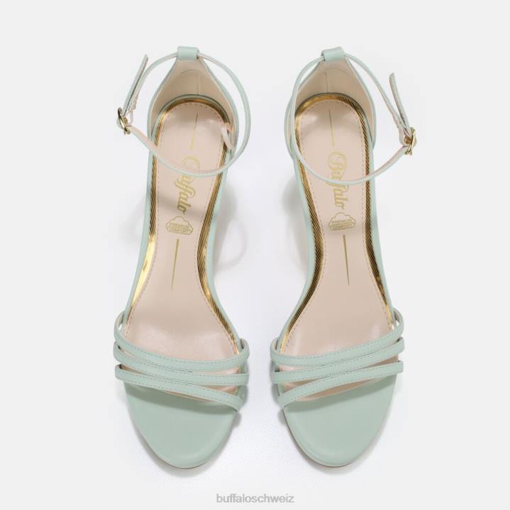 Buffalo Melissa High Heel Sandale vegan 846Z857 minzgrün|Sandalen