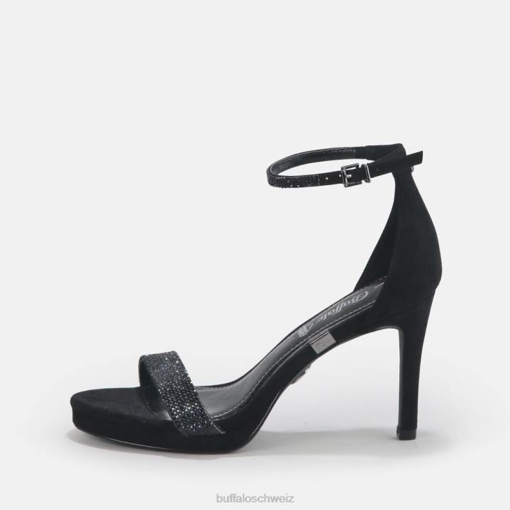 Buffalo Monroe 2 Sandale vegan 846Z223 Schwarz|Sandalen