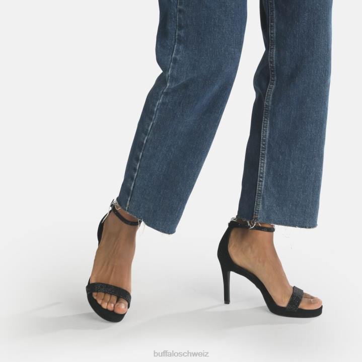 Buffalo Monroe 2 Sandale vegan 846Z223 Schwarz|Sandalen