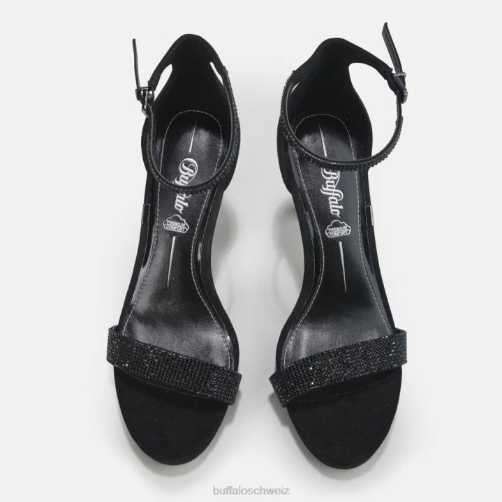 Buffalo Monroe 2 Sandale vegan 846Z223 Schwarz|Sandalen