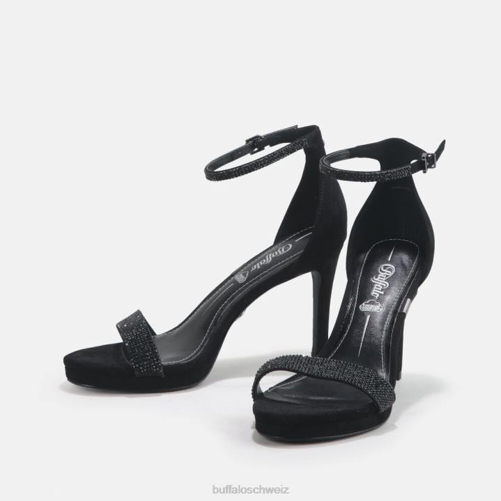 Buffalo Monroe 2 Sandale vegan 846Z223 Schwarz|Sandalen