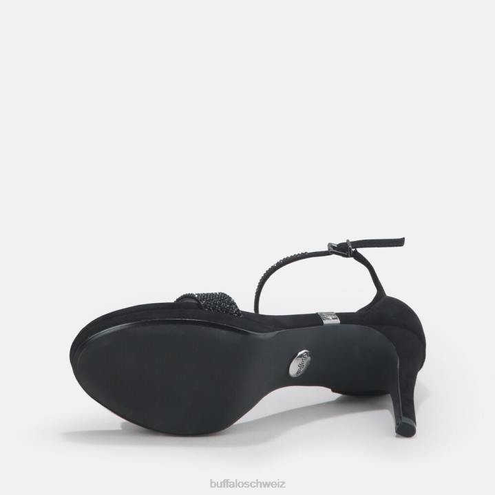 Buffalo Monroe 2 Sandale vegan 846Z223 Schwarz|Sandalen
