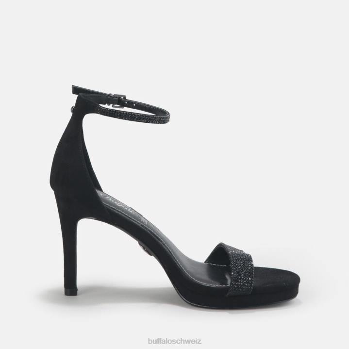 Buffalo Monroe 2 Sandale vegan 846Z223 Schwarz|Sandalen