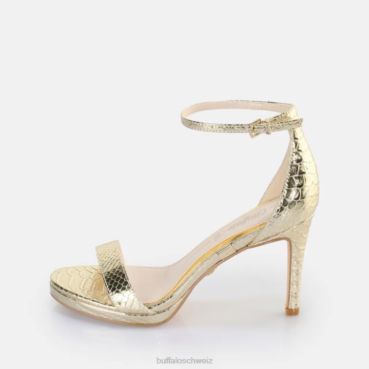 Buffalo Monroe 2 Sandale vegan 846Z230 Schlangengold|Sandalen