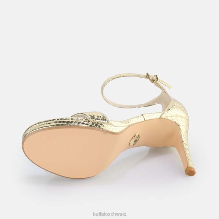 Buffalo Monroe 2 Sandale vegan 846Z230 Schlangengold|Sandalen
