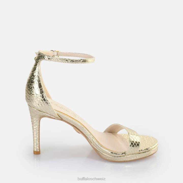 Buffalo Monroe 2 Sandale vegan 846Z230 Schlangengold|Sandalen