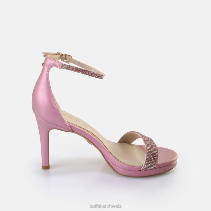 Buffalo Monroe 2 Sandaletten vegan 846Z231 rosa metallic|Sandalen