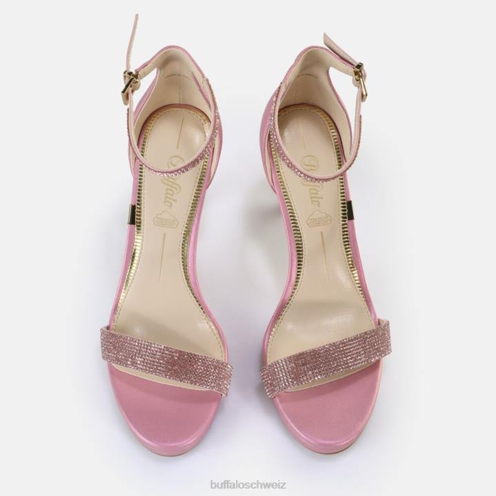 Buffalo Monroe 2 Sandaletten vegan 846Z231 rosa metallic|Sandalen