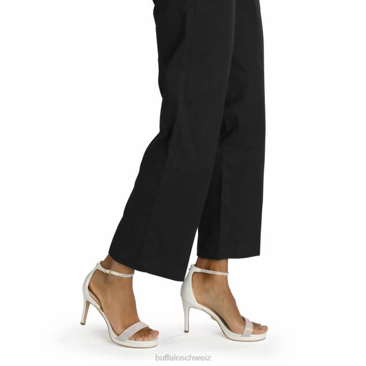 Buffalo Monroe-Sandale mit hohen Absätzen, vegan 846Z226 Perlweiß|Sandalen