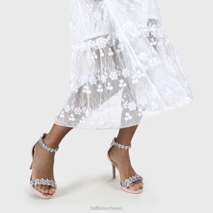 Buffalo Pia-Sandale mit Knöchelriemen 846Z779 Rosa|Sandalen