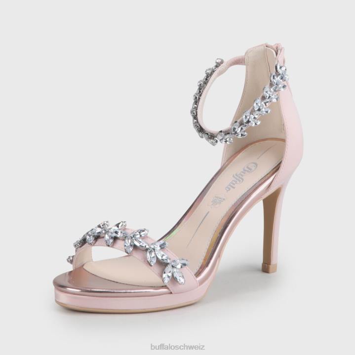 Buffalo Pia-Sandale mit Knöchelriemen 846Z779 Rosa|Sandalen