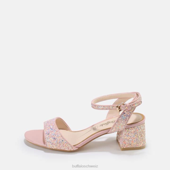 Buffalo Rainelle Knöchelriemensandalen vegan 846Z530 Rosa|Sandalen