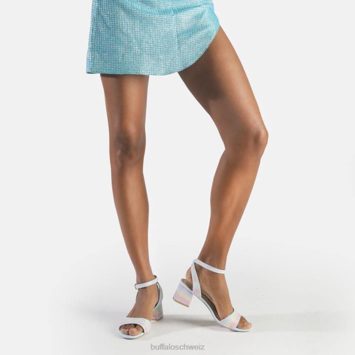 Buffalo Rainelle-Sandalen mit Absatz, vegan 846Z539 Pastellmischung|Sandalen