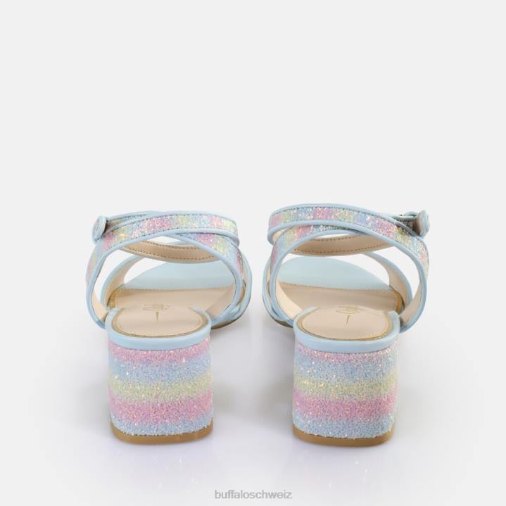 Buffalo Rainelle-Sandalen mit Absatz, vegan 846Z539 Pastellmischung|Sandalen