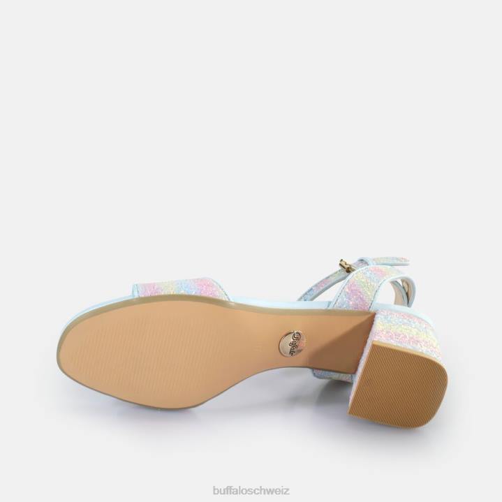 Buffalo Rainelle-Sandalen mit Absatz, vegan 846Z539 Pastellmischung|Sandalen
