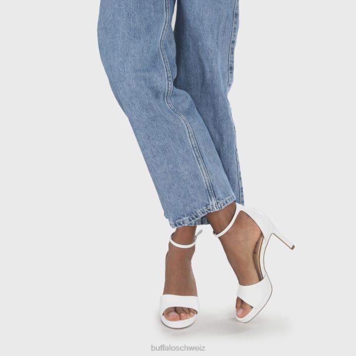 Buffalo Ronja Sandale mit Absatz 846Z169 Weiss|Sandalen