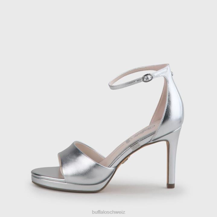 Buffalo Ronja Sandale mit Absatz 846Z171 Silber|Sandalen