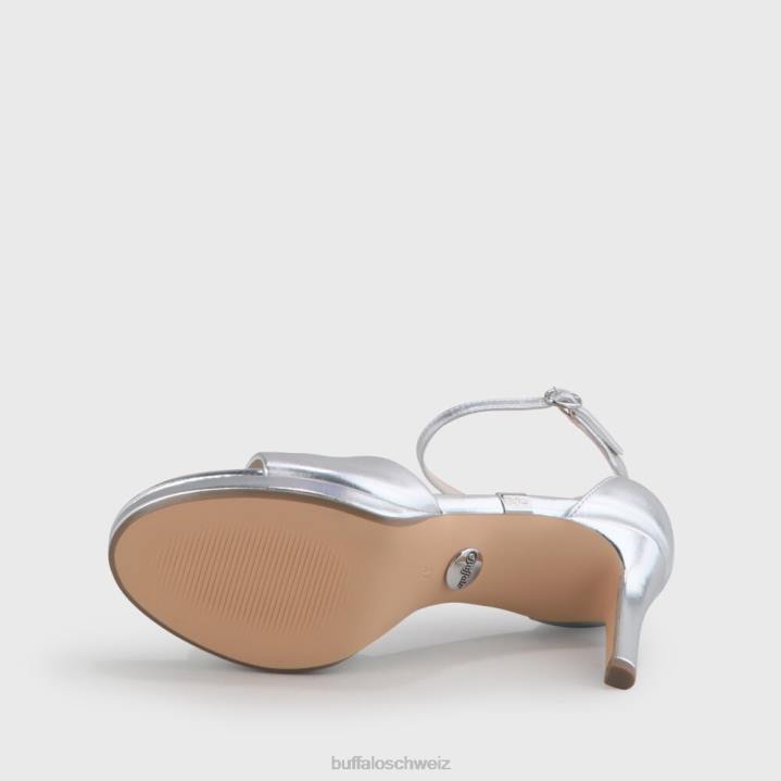 Buffalo Ronja Sandale mit Absatz 846Z171 Silber|Sandalen