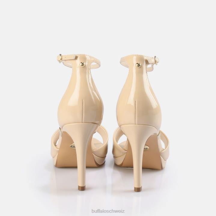 Buffalo Ronja Sandalette vegan 846Z172 Beige|Sandalen