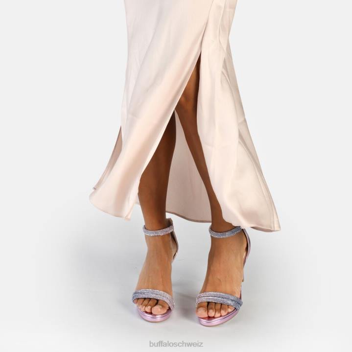 Buffalo Selma Sandale mit Absatz, vegan 846Z736 lila|Sandalen
