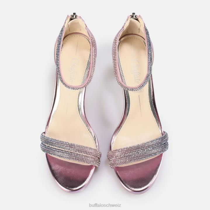 Buffalo Selma Sandale mit Absatz, vegan 846Z736 lila|Sandalen