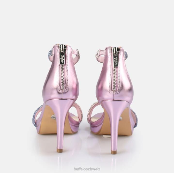 Buffalo Selma Sandale mit Absatz, vegan 846Z736 lila|Sandalen