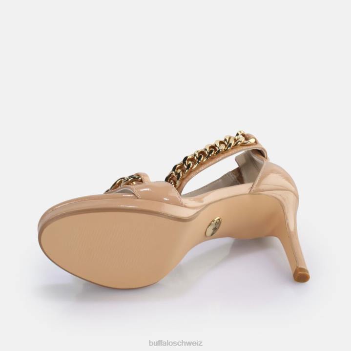 Buffalo Serena Sandale mit Kettenabsatz, vegan 846Z309 erröten|Sandalen