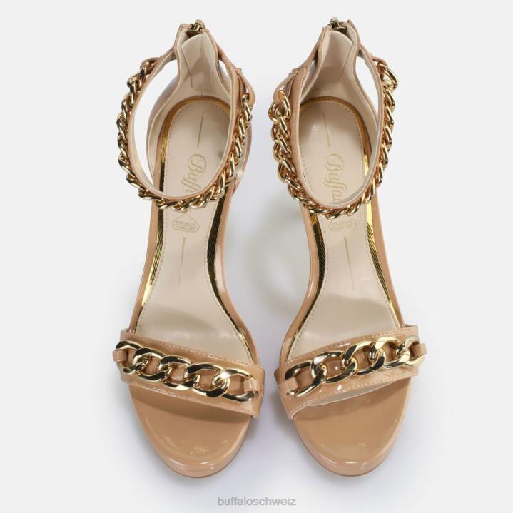 Buffalo Serena Sandale mit Kettenabsatz, vegan 846Z309 erröten|Sandalen