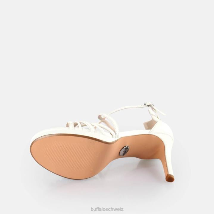 Buffalo Serena Sandaletten mit Schleifenabsatz, vegan 846Z287 Weiss|Sandalen