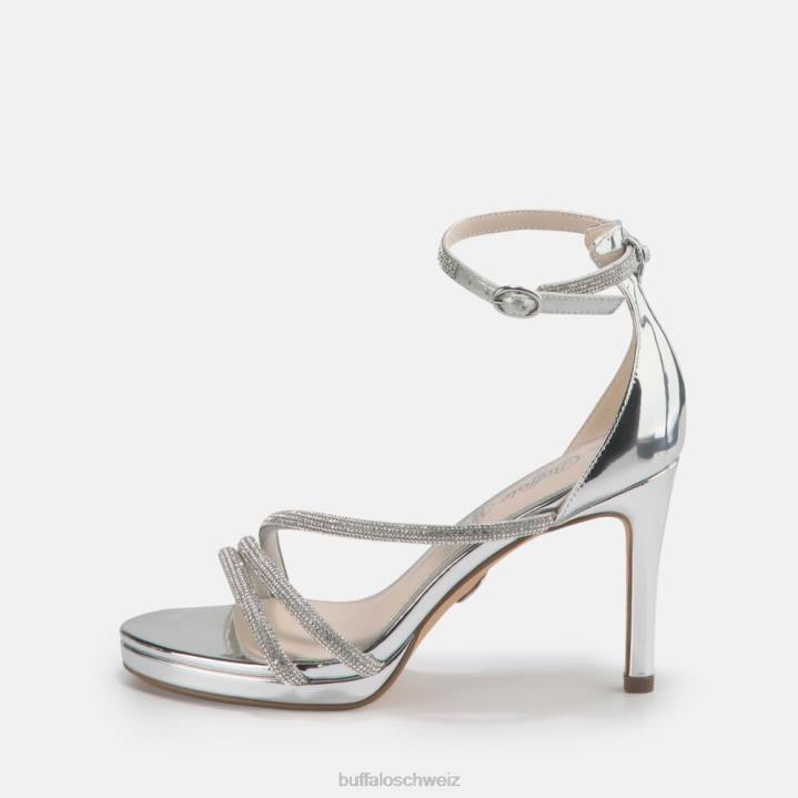 Buffalo Serena Shine Sandale mit Absatz 846Z626 Weiss|Sandalen