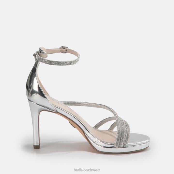 Buffalo Serena Shine Sandale mit Absatz 846Z626 Weiss|Sandalen