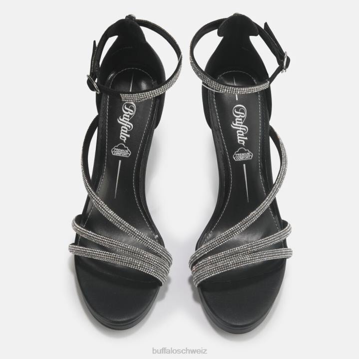 Buffalo Serena Shine Sandale vegan 846Z625 Schwarz|Sandalen