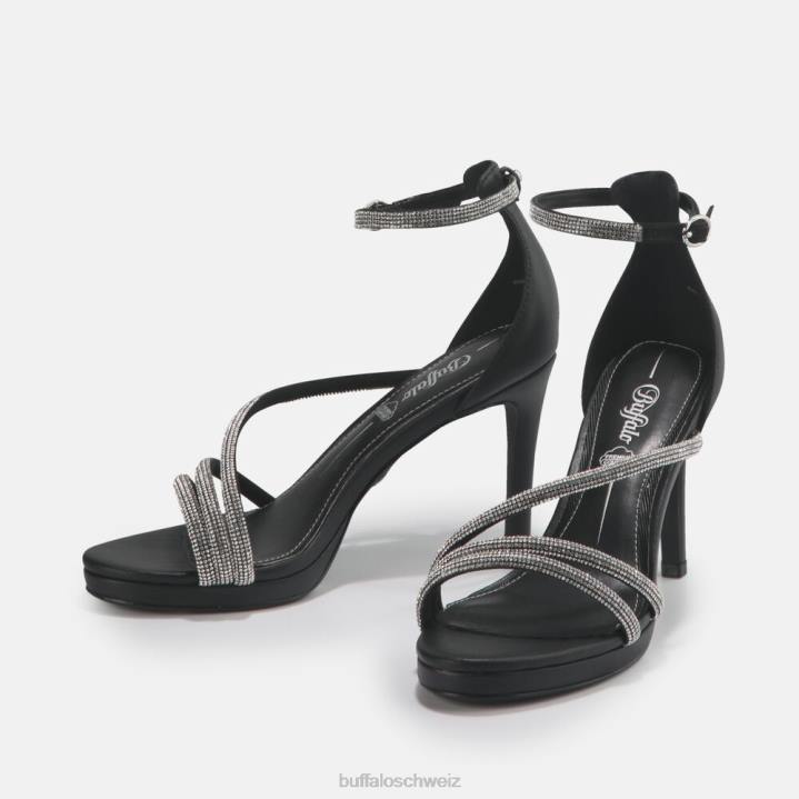Buffalo Serena Shine Sandale vegan 846Z625 Schwarz|Sandalen