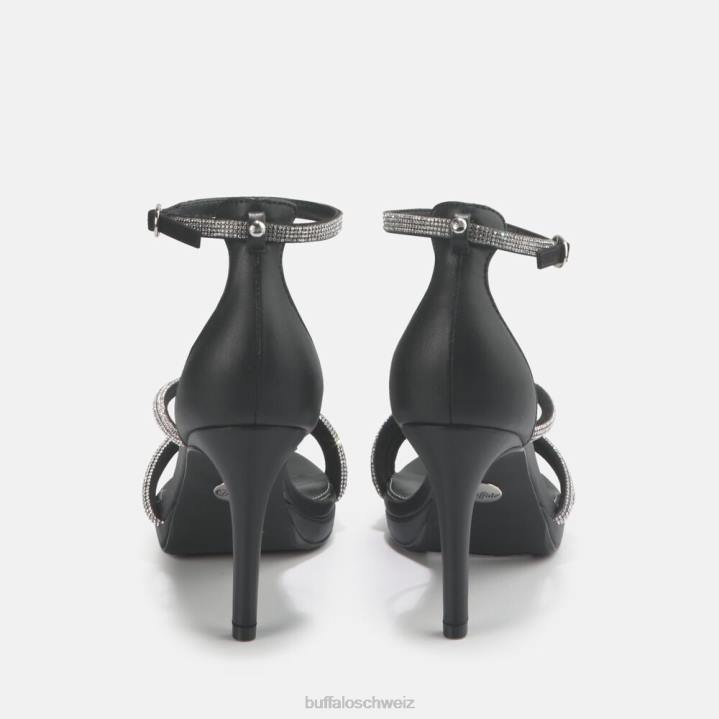 Buffalo Serena Shine Sandale vegan 846Z625 Schwarz|Sandalen