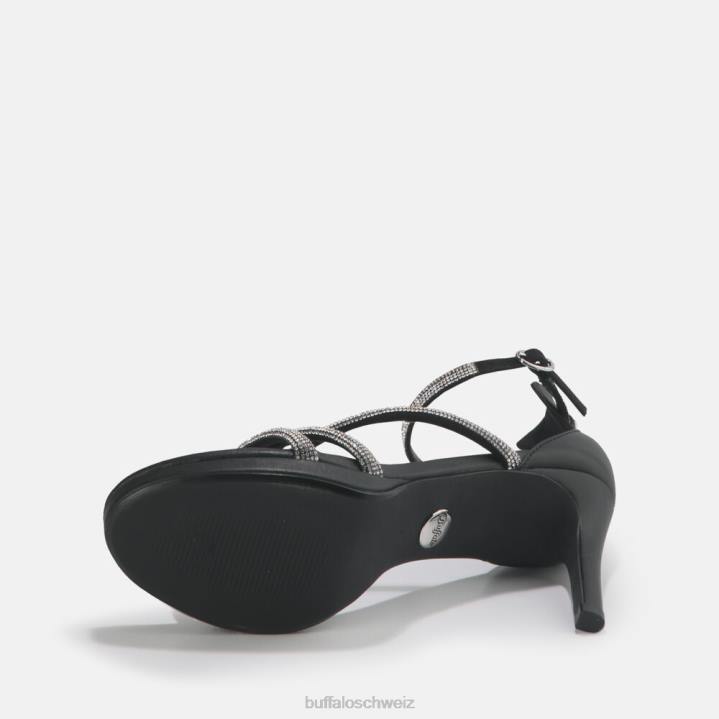 Buffalo Serena Shine Sandale vegan 846Z625 Schwarz|Sandalen
