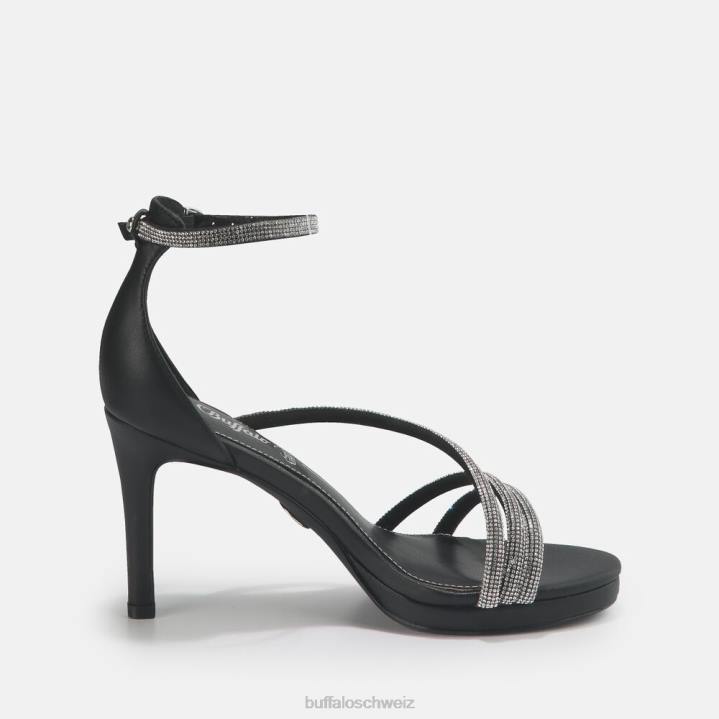 Buffalo Serena Shine Sandale vegan 846Z625 Schwarz|Sandalen