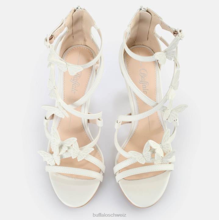 Buffalo Yana Sandale 846Z354 Elfenbein|Sandalen