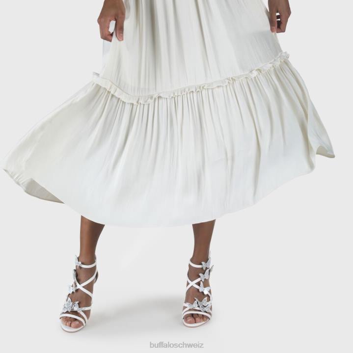 Buffalo Yana-Sandale mit Knöchelriemen 846Z669 Elfenbein|Sandalen