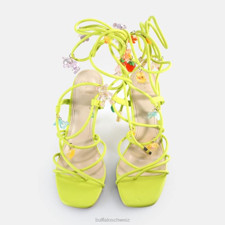 Buffalo x pati valpati der hohe 846Z272 Kalk|Sandalen