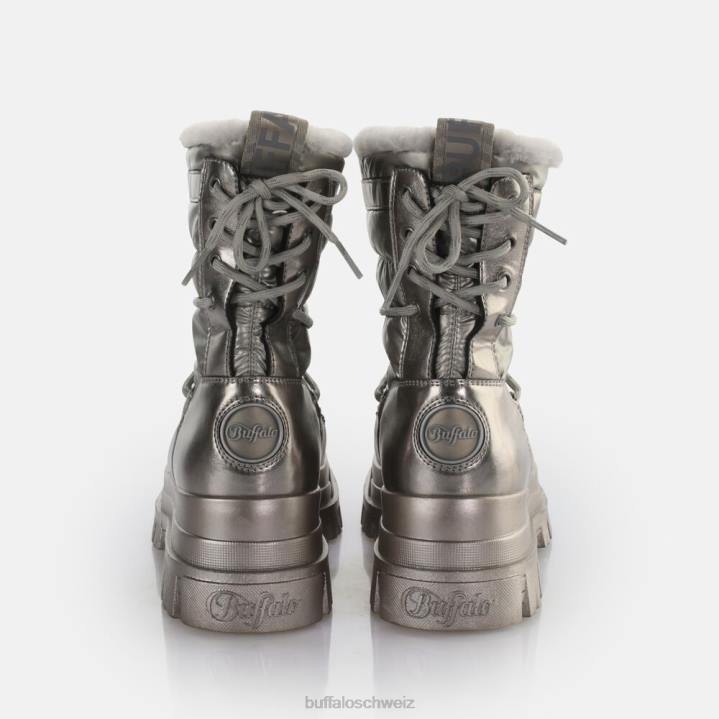 Buffalo Aspha Blizzard Warmstiefel vegan 846Z475 Silber-Grau|Stiefel