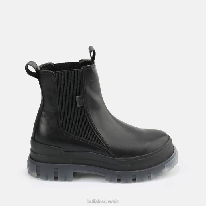 Buffalo Aspha Chelsea-Stiefel 846Z717 Schwarz|Stiefel