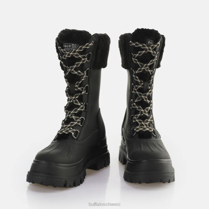 Buffalo Aspha Duck Boot Warmstiefel vegan 846Z471 Schwarz|Stiefel