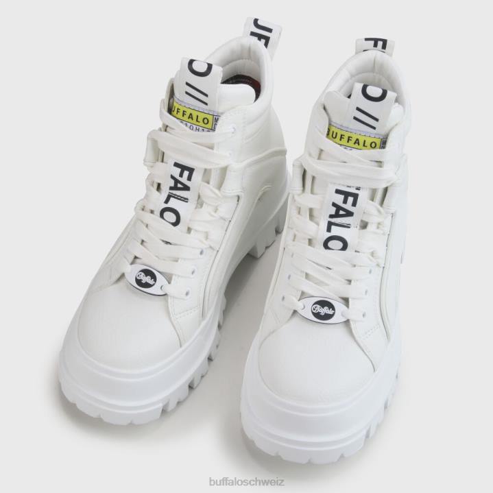 Buffalo Aspha NC Mid Boot vegan 846Z450 Weiss|Stiefel