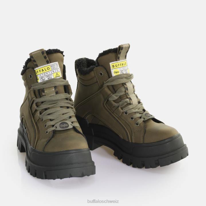 Buffalo Aspha NC Mid Warm Boot vegan 846Z692 khaki|Stiefel