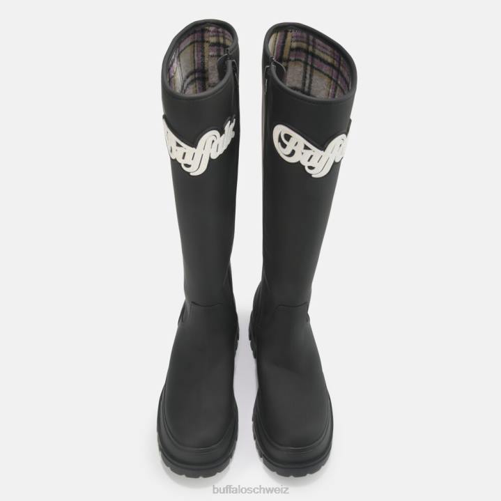 Buffalo Aspha Rain Hi Gummistiefel vegan 846Z726 Schwarz|Stiefel