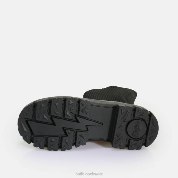 Buffalo Aspha Sock Boot Kurzstiefel vegan 846Z538 Schwarz|Stiefel