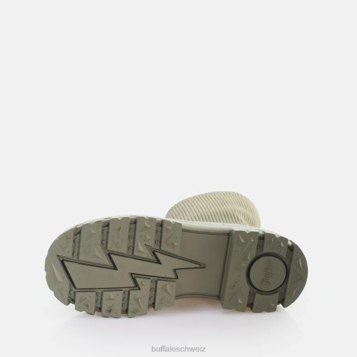 Buffalo Aspha Sock Boot Kurzstiefel vegan 846Z652 Olive|Stiefel