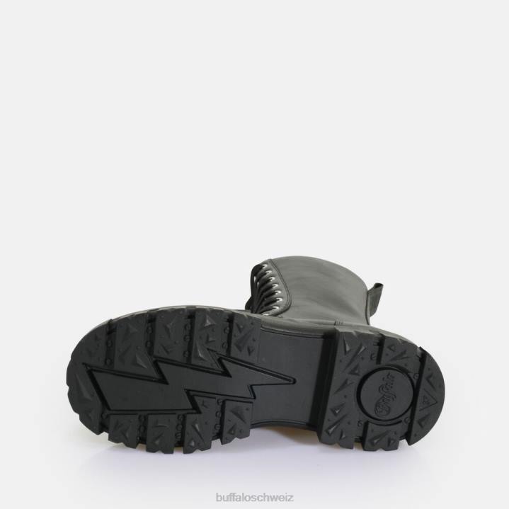 Buffalo Aspha Steel Laceup Hi Boot vegan 846Z629 Schwarz|Stiefel